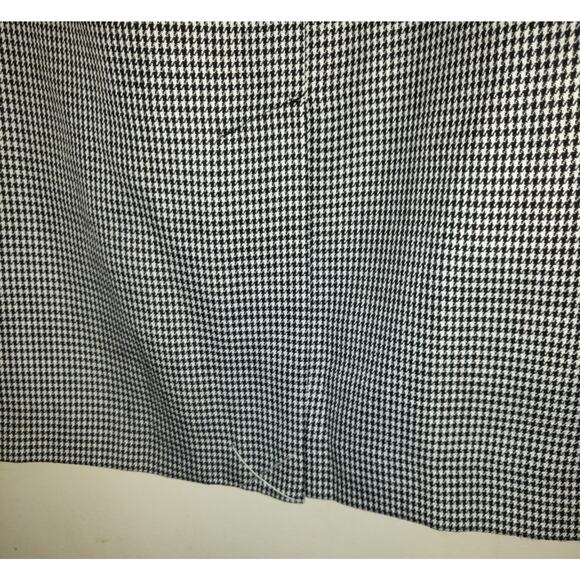 Leslie Fay Houndstooth Pencil Skirt 10 Black White Career Rainbow Brights NWT - Picture 9 of 16